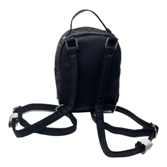 BETSEY JOHNSON KITCH MINI BACKPACK HALLOWEEN VAMPIRE CAT SPIDER WEB NOVELTY ZIP - Picture 3 of 8